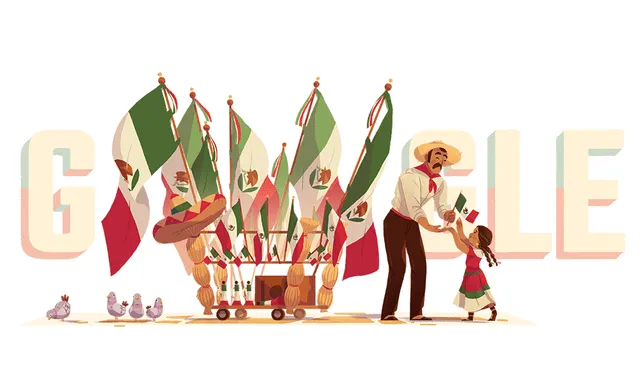 Google le dedica doodle a México por el día de su Independencia [VIDEO]