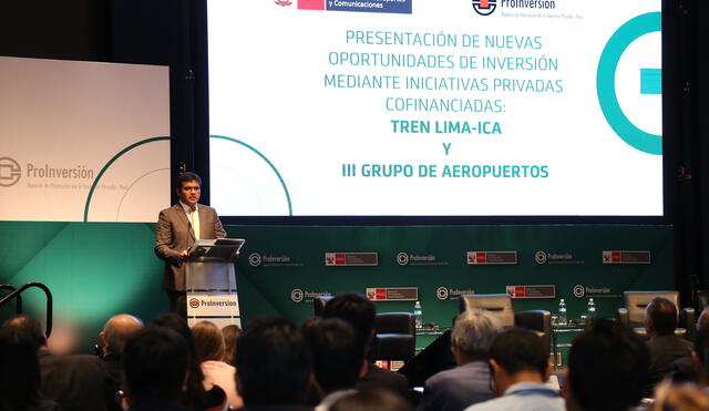 Propuestas para invertir en el Tren Lima – Ica y el III Grupo de Aeropuertos se recibirán hasta el 15 de mayo