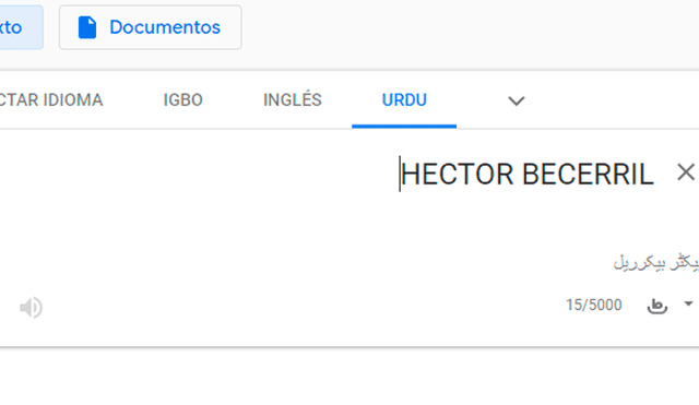 Google Translate Viral: nombre de serie aparece si escribes Héctor Becerril en traductor [FOTOS]