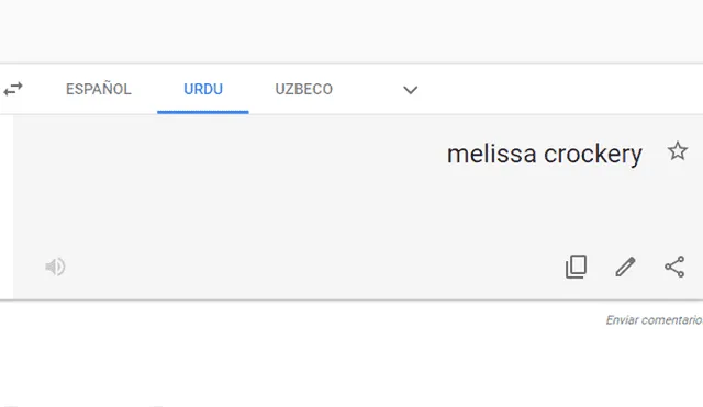 Google Translate: traductor arroja sorprendente resultado tras colocar nombre de Melissa Loza [FOTOS]