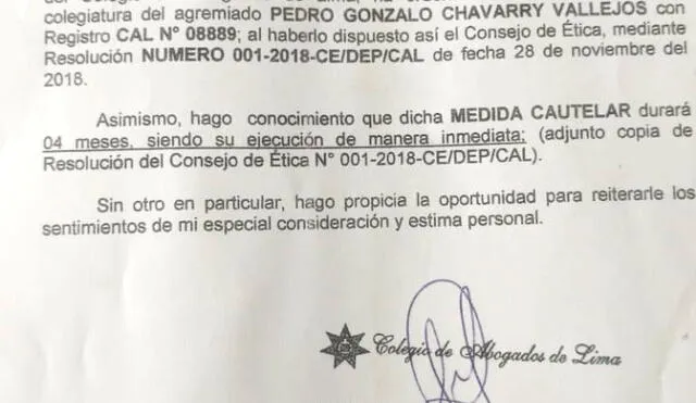Chávarry anuncia su renuncia y Zoraida Ávalos asume el cargo