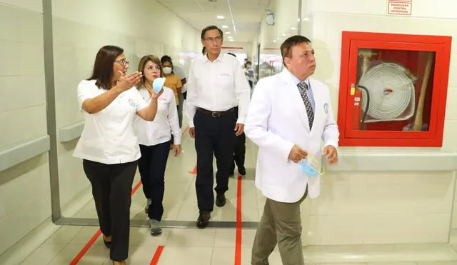 Vizcarra supervisó hospital en Ate para atención por coronavirus