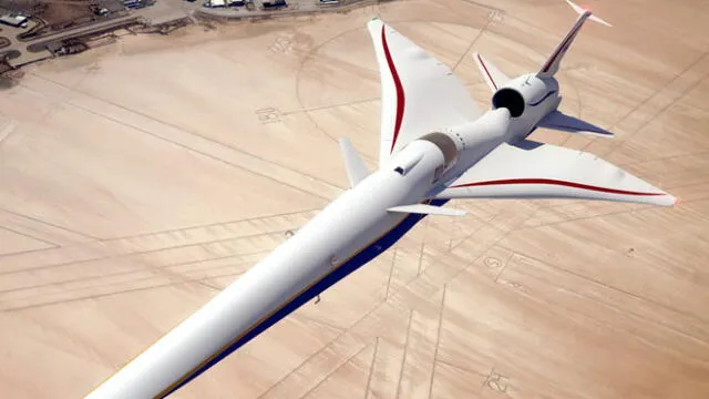 X-59 QueSST, el nuevo avión supersónico desarrollado por la NASA. Foto: NASA
