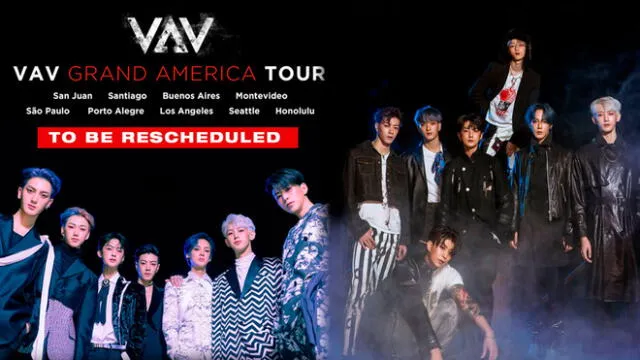 VAV reprogramará las fechas de sus conciertos por Latinoamérica debido a las alertas por coronavirus.