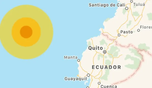 Sismo de 5,9 grados sacude las costas de Ecuador