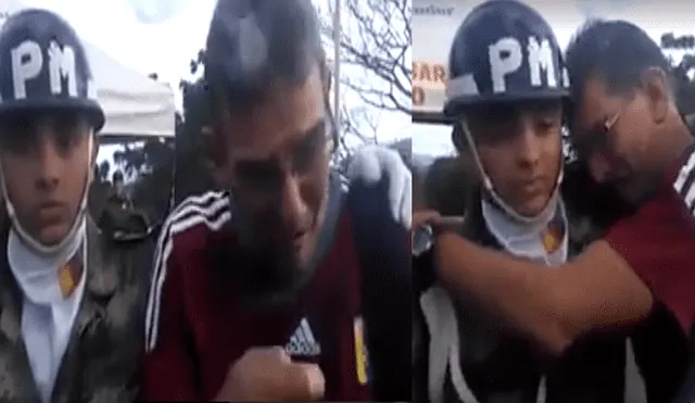 Facebook Viral: Soldado consuela a venezolano que cruza frontera por comida [VIDEO]