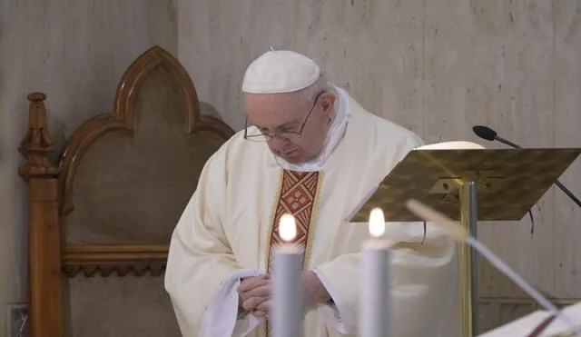 El papa Francisco rezó por todos los afectados en el mundo por el coronavirus. Foto: Vatican News