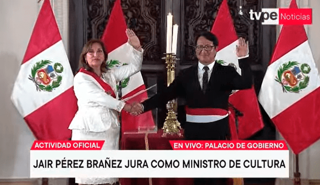 Jair Pérez Brañez es el nuevo ministro de Cultura del gabinete Boluarte. Foto: captura/TV Perú