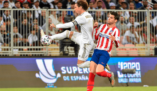 Real Madrid y Atlético de Madrid juegan este sábado por la jornada 22 de la Liga Santander de España | Foto: AFP