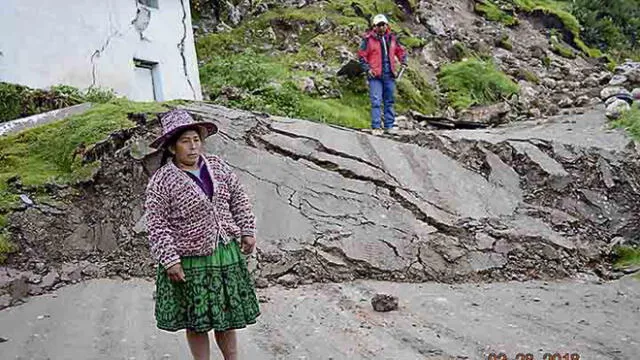 Comunidad de Cusco se sigue hundiendo por falla geológica