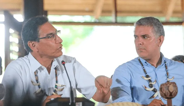 Martín Vizcarra e Iván Duque. Foto: Presidencia Perú.