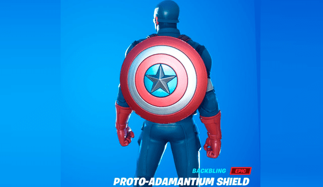 La skin del Capitán América trae consigo el escudo. Foto: Fortnite.