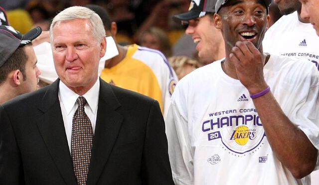 Koby Bryant y Jerry West mantenían un vínculo como de padre e hijo desde su llegada a los Lakers. (Fuente: Internet)