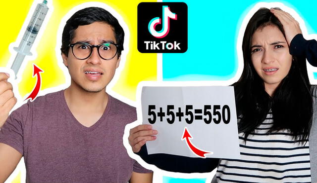 Los youtubers se desafiaron mutuamente con divertidos retos visuales de TikTok. Foto: Captura/YouTube/DesbalanceAdos