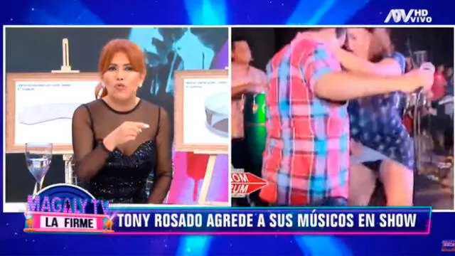 Tony Rosado es calificado por Magaly Medina como “patán” al faltarle el respeto a mujer en concierto