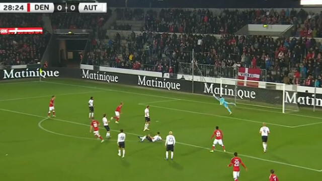  Dinamarca vs Austria: mira el golazo de Lerager en amistoso por Fecha FIFA [VIDEO]