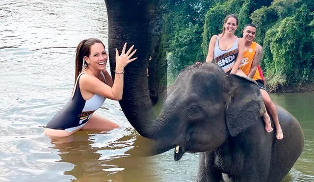 Melissa Klug niega haber pagado su viaje a Tailandia. Foto: composición/Instagram de Melissa Klug