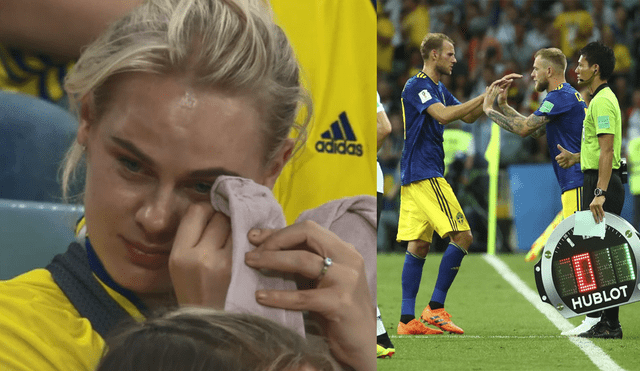 Youtube: ella lloraba en la tribuna; era porque su esposo debutaba en el Mundial 