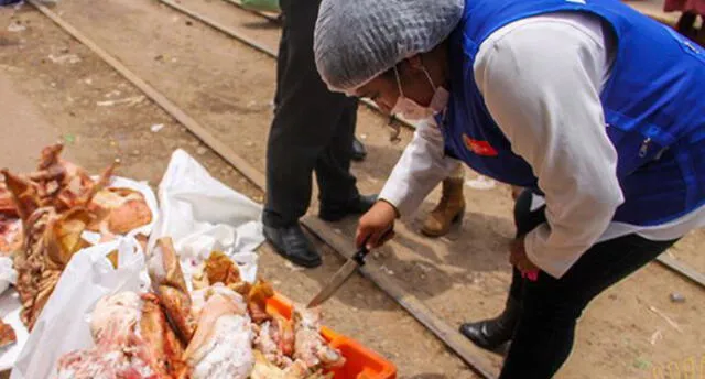 Cusco: En operativo decomisan carne de cerdo con parásitos.