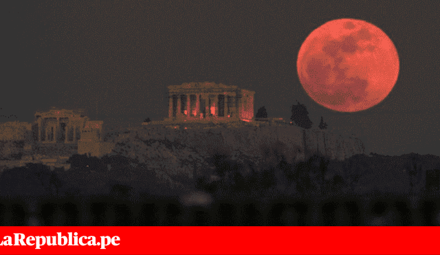 Algunas de las mejores imágenes de la superluna de sangre tomadas por usuarios en Perú