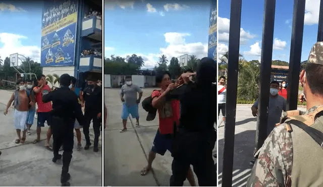 Trasladados que cumplían cuarentena agreden a policías y militares al ser intervenidos Moyobamba - San Martin