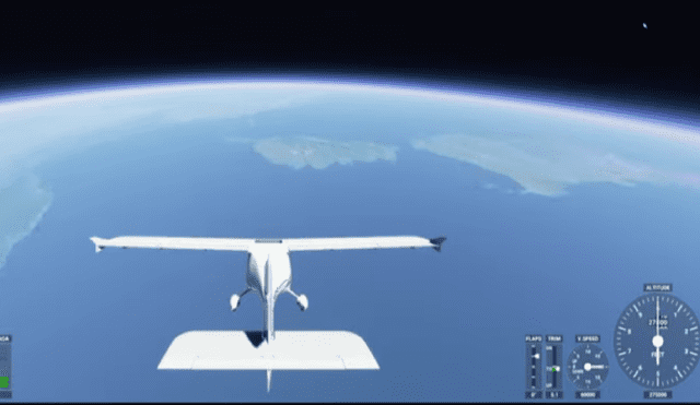 Córcega, Cerdeña y el espacio desde Microsoft Flight Simulator 2020. Imagen: YouTube/EricAdams321