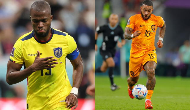 Enner Valencia y Memphis Depay son dos de los mejores jugadores de Ecuador y Países Bajos. Foto: Composición AFP