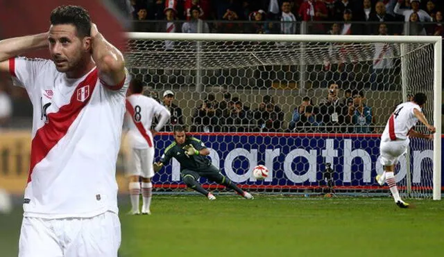 Claudio Pizarro falló el penal ante Argentina a los 2 minutos de empezado el partido.