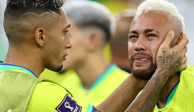 Neymar rompió en llanto. Foto: captura DirecTV Sports