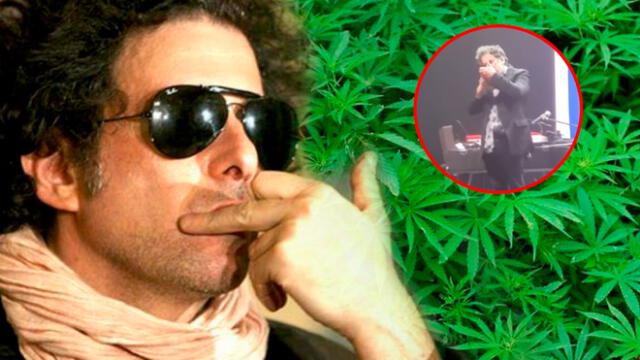 El cantante argentino hizo una "degustación" de marihuana sobre el escenario.