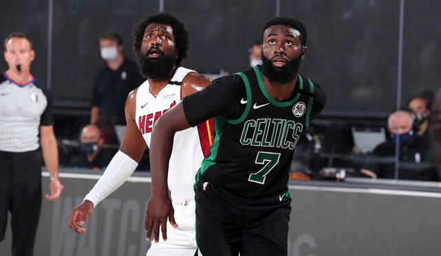 Boston Celtics y Miami Heat se enfrentan en el Juego 5 por las Finales de la Conferencia Este de la NBA. Foto: Twitter