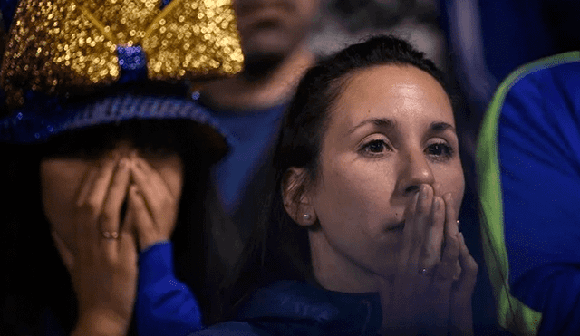 Eliminación de Boca Juniors en la Copa Libertadores, provocó lágrimas y desconsuelo en sus hinchas.