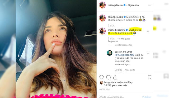 Michelle Soifer se burla de Rosángela Espinoza por error en fotografía