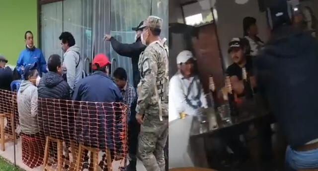 Policía y Ejército sorprendieron a personas bebiendo cerveza en domicilio.