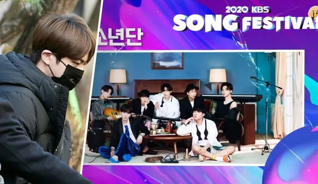 Fotos y videos de BTS antes del 2020 KBS Song Festival. Foto: composición KBS / Twitter