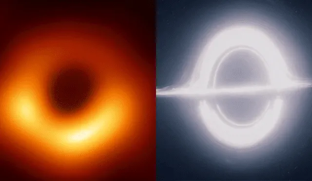 ¿Por qué la imagen del reciente agujero negro no luce igual a la de Interstellar?