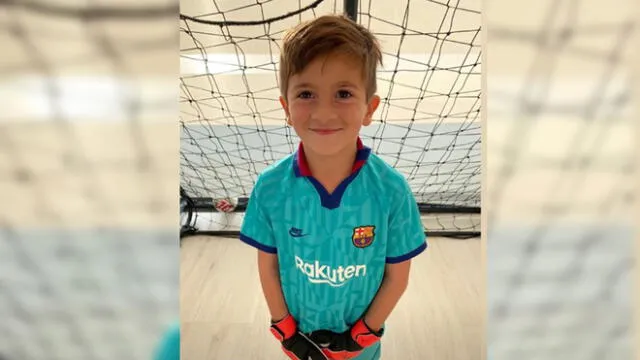 ¿Hijo de Lionel Messi quiere ser arquero? Antonella Roccuzzo asombra con foto