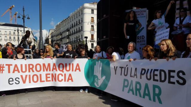 España: Multitudinaria manifestación contra las corridas de toros se dio en Madrid