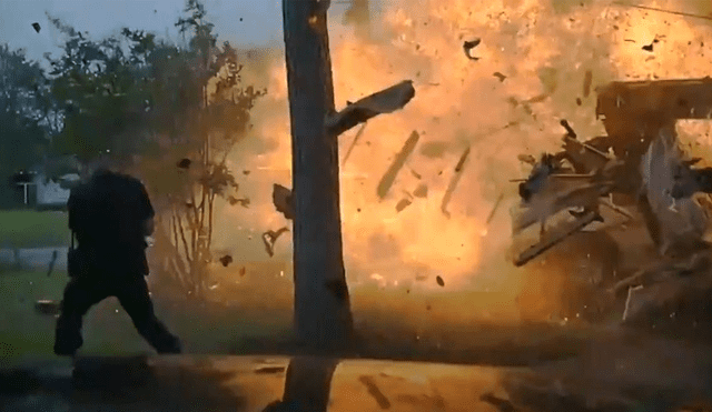 Estados Unidos: la impactante explosión de una casa tras llegada de la policía [VIDEO]
