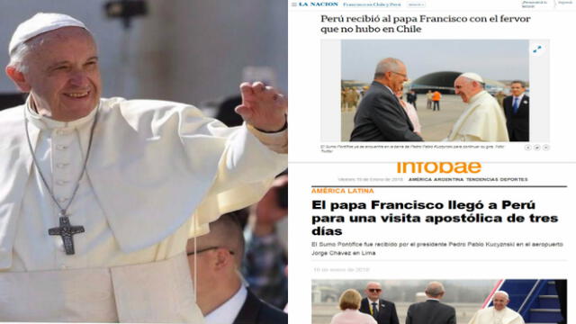 Papa Francisco: prensa internacional comparó su llegada al Perú con la de Chile [FOTOS]