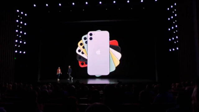 El iPhone 11 estará disponible en color, rojo verde, violeta, azul amarillo, negro y blanco.