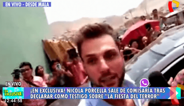 El rostro de Nicola Porcella tras salir de la Fiscalía de Mala [VIDEO]