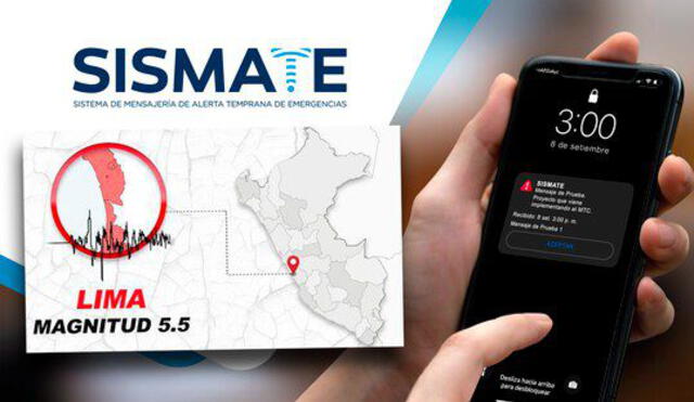 Sismate es una herramienta de alarma tempra ante desastres naturales para teléfonos celulares. Foto: Composición/MTC/Fabrizio Oviedo