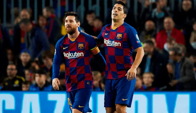Luis Suárez anotó el primer gol del partido tras una asistencia de Lionel Messi. | Foto: EFE