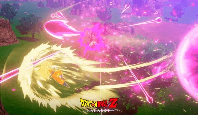 Dragon Ball Z Kakarot recrea épica pelea entre Kid Boo y Goku SSJ3.