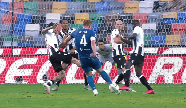 Matthijs de Ligt anotó el primer tanto en el Juventus vs. Udinese. | FOTO: ESPN