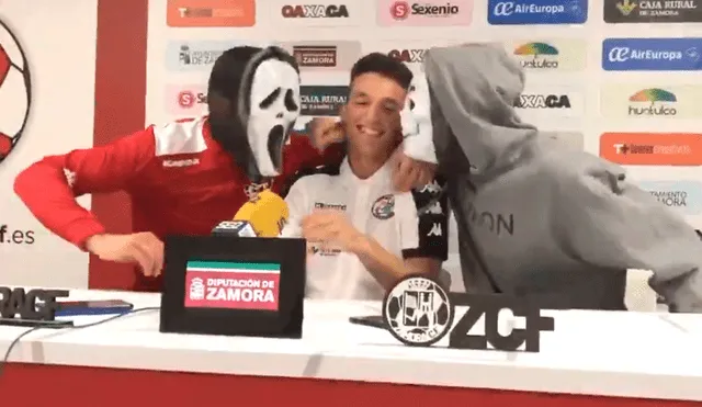 Uno de los jugadores del Zamora CF de la Tercera División de España se hizo conocido en YouTube tras ser asustado por Halloween.