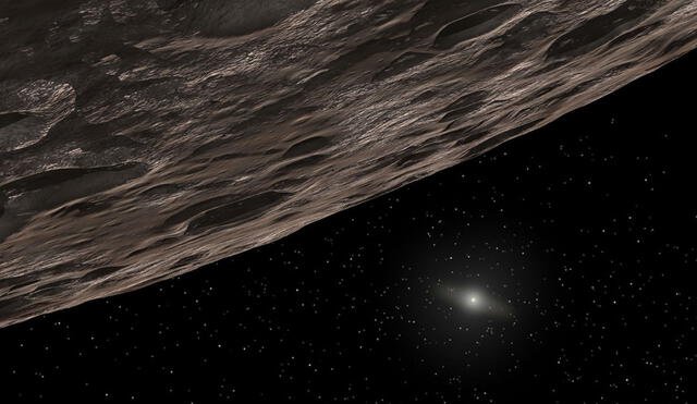 Representación artística de un objeto en el sistema solar exterior. Imagen: ASA/ ESA/ G. Tocino (STScI)
