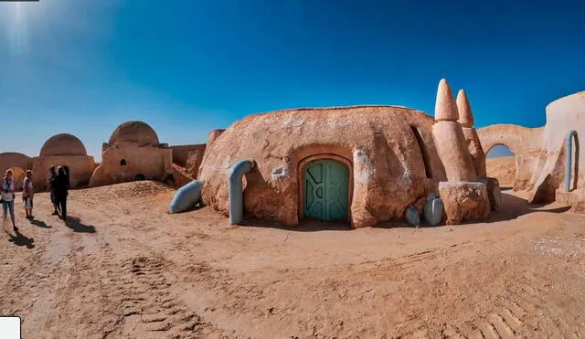 Desliza las imágenes para ver cómo luce la ciudad que inspiró Tatooine, planeta ficticio de Star Wars. Foto: captura de Google Maps.