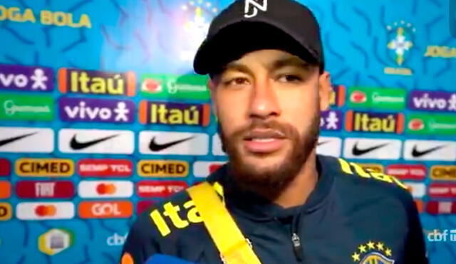 Neymar anotó tres goles contra Perú en la victoria de Brasil 4-2 por la segunda fecha del Clasificatorio Qatar 2022. Foto: Captura CBF TV.